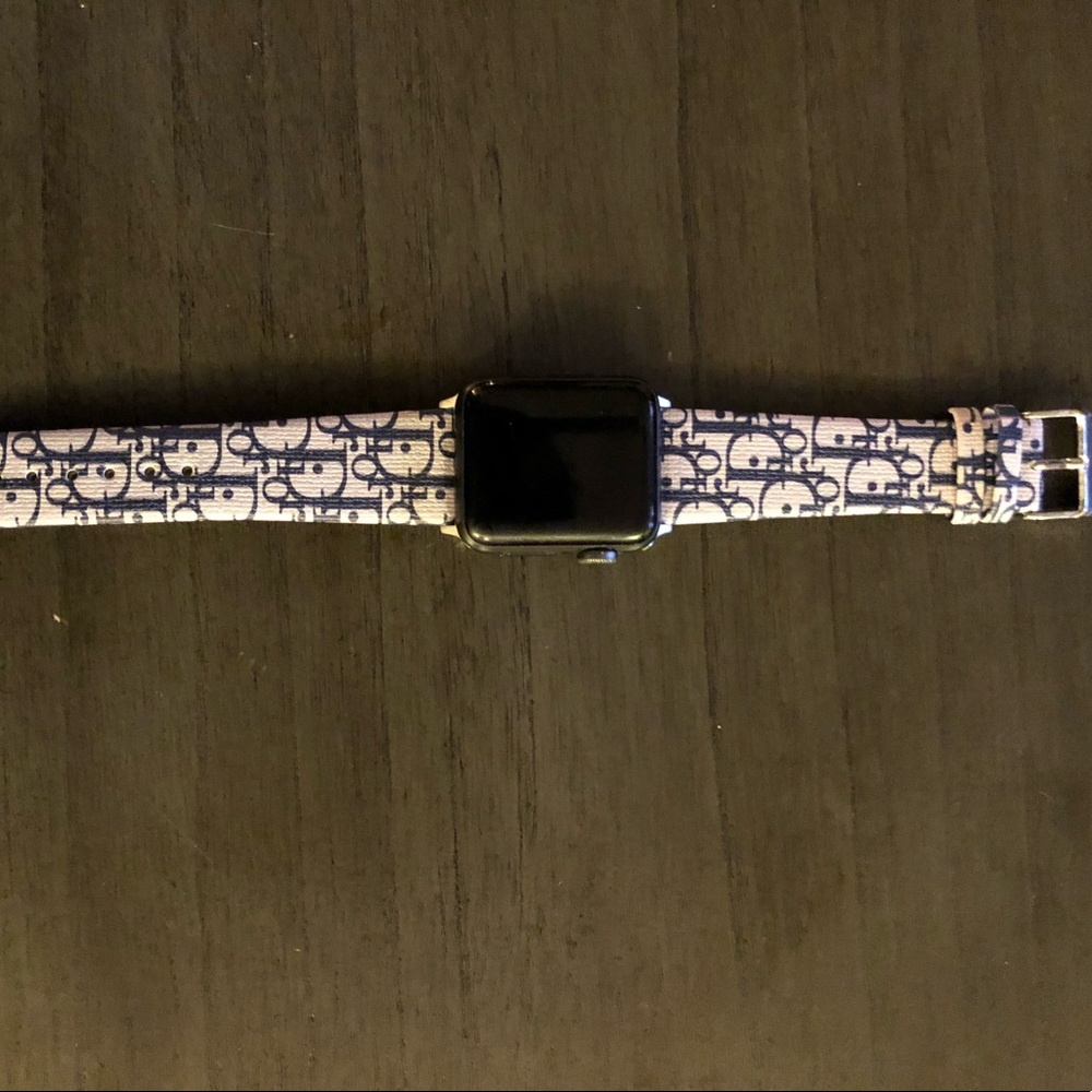 Designer Leather Apple Watch Band